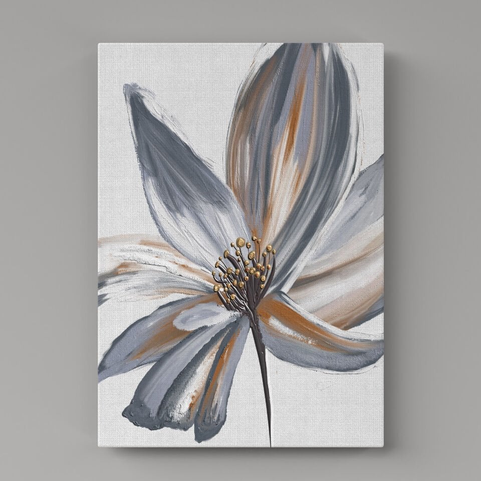 Dekoratif Yağlı Boya Çiçek Kanvas Tablo