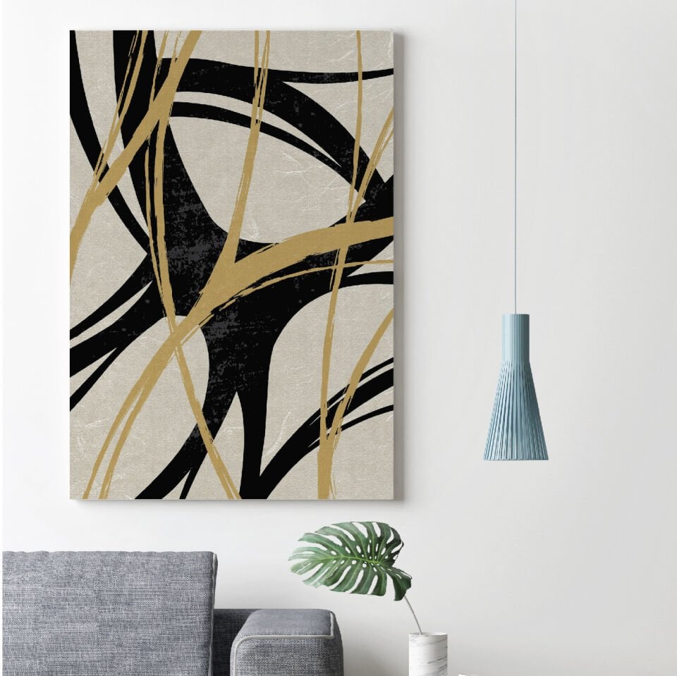 Modern Çizgiler Dekoratif Kanvas Tablo