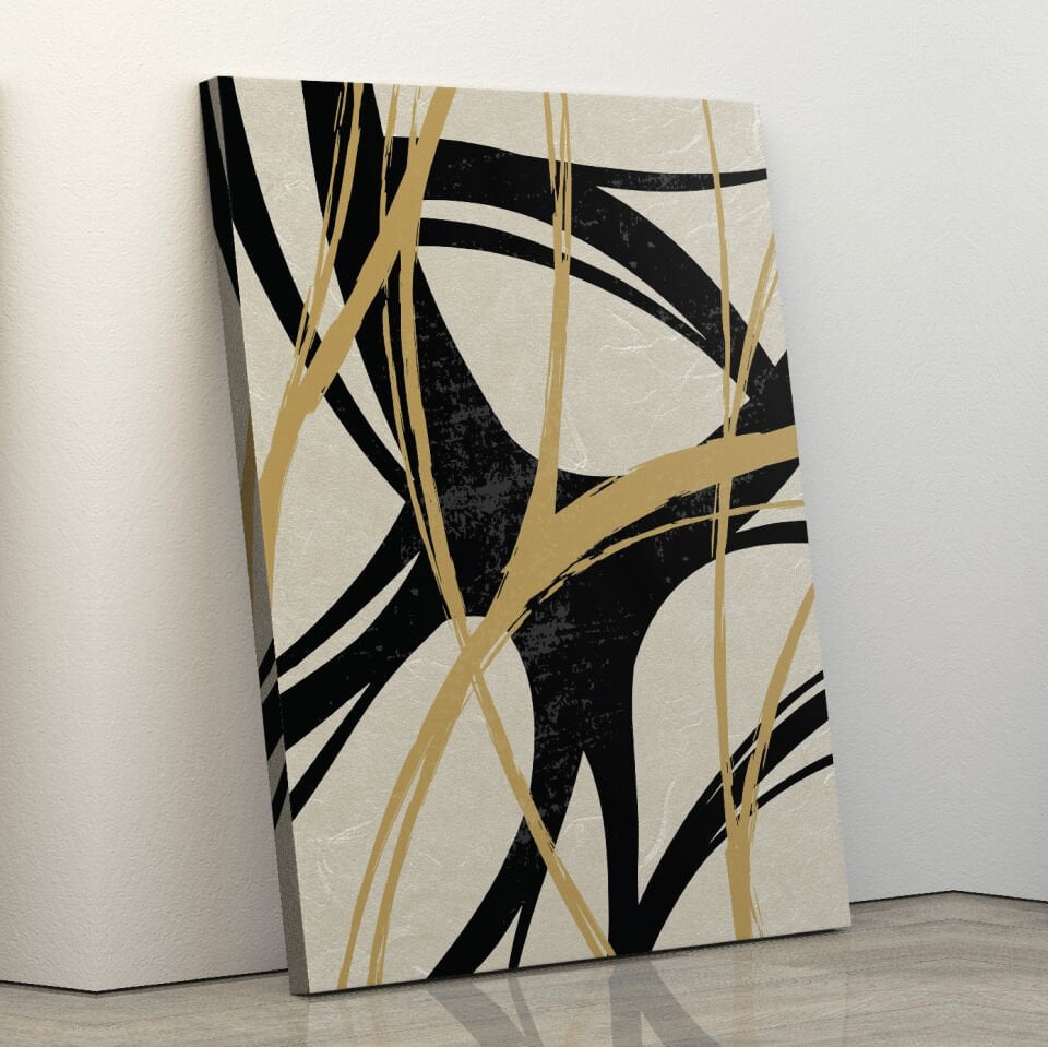 Modern Çizgiler Dekoratif Kanvas Tablo