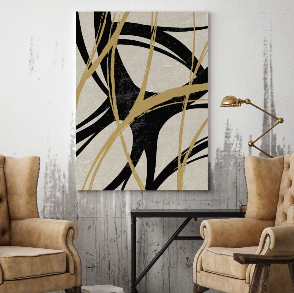 Modern Çizgiler Dekoratif Kanvas Tablo
