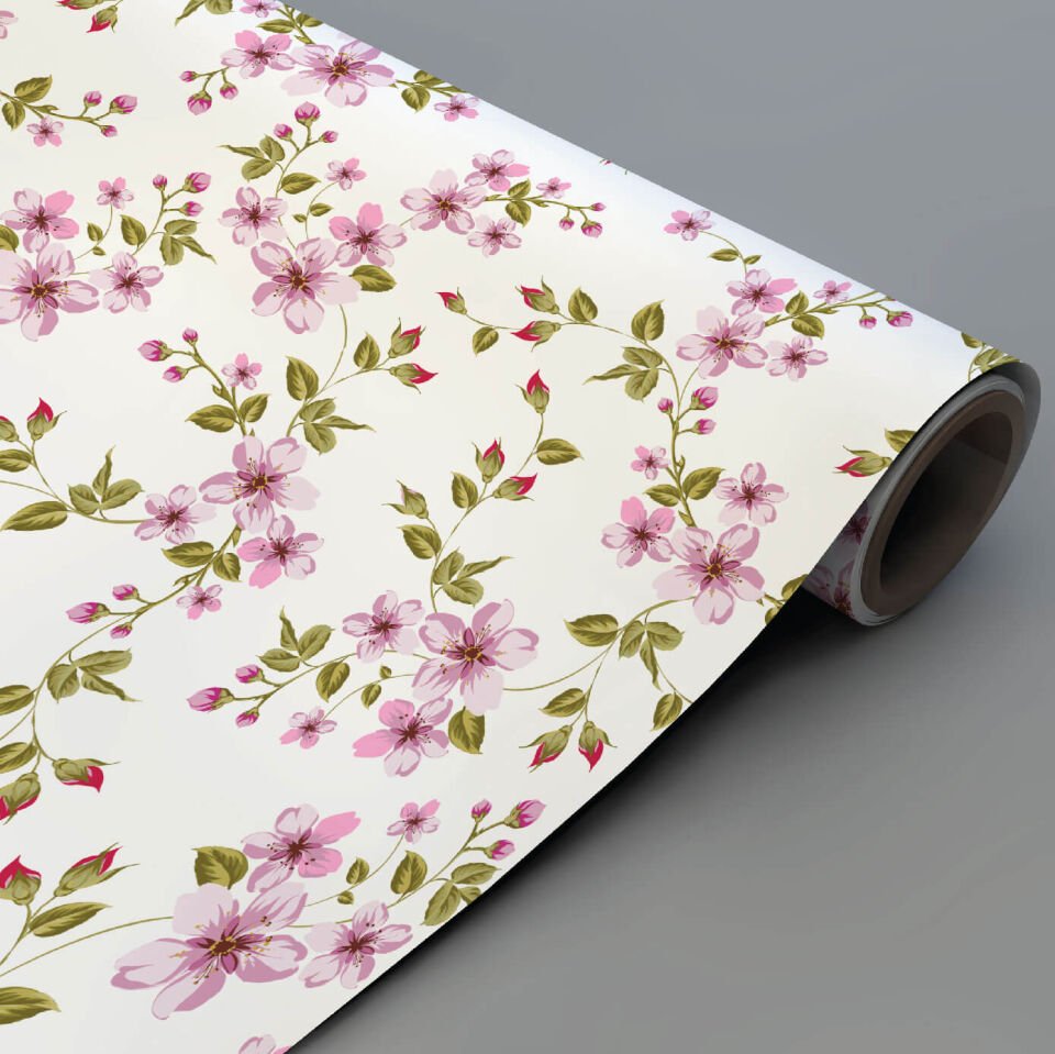 Pembe Kır Çiçekleri Duvar Kağıdı
