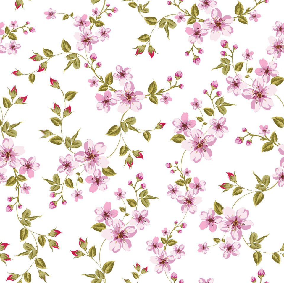 Pembe Kır Çiçekleri Duvar Kağıdı