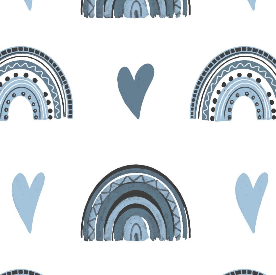 Mavi Gökkuşağı Duvar Kağıdı