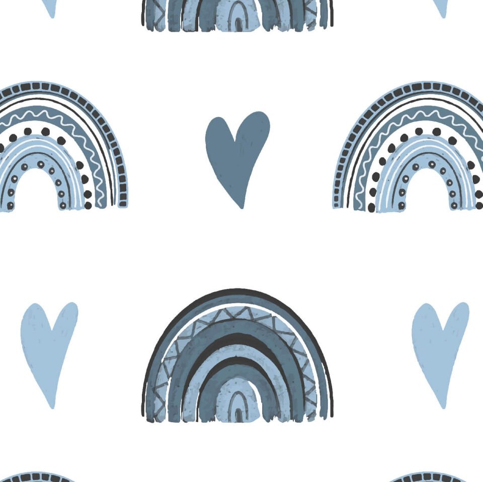 Mavi Gökkuşağı Duvar Kağıdı