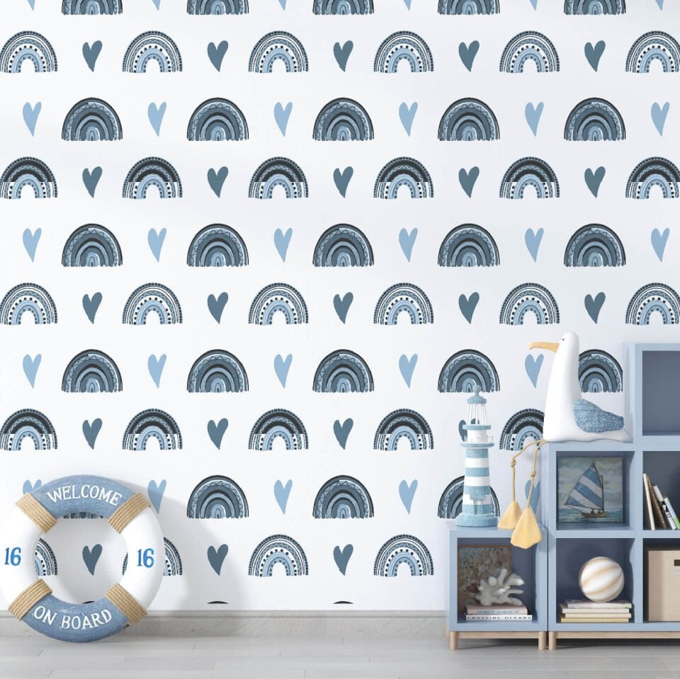 Mavi Gökkuşağı Duvar Kağıdı