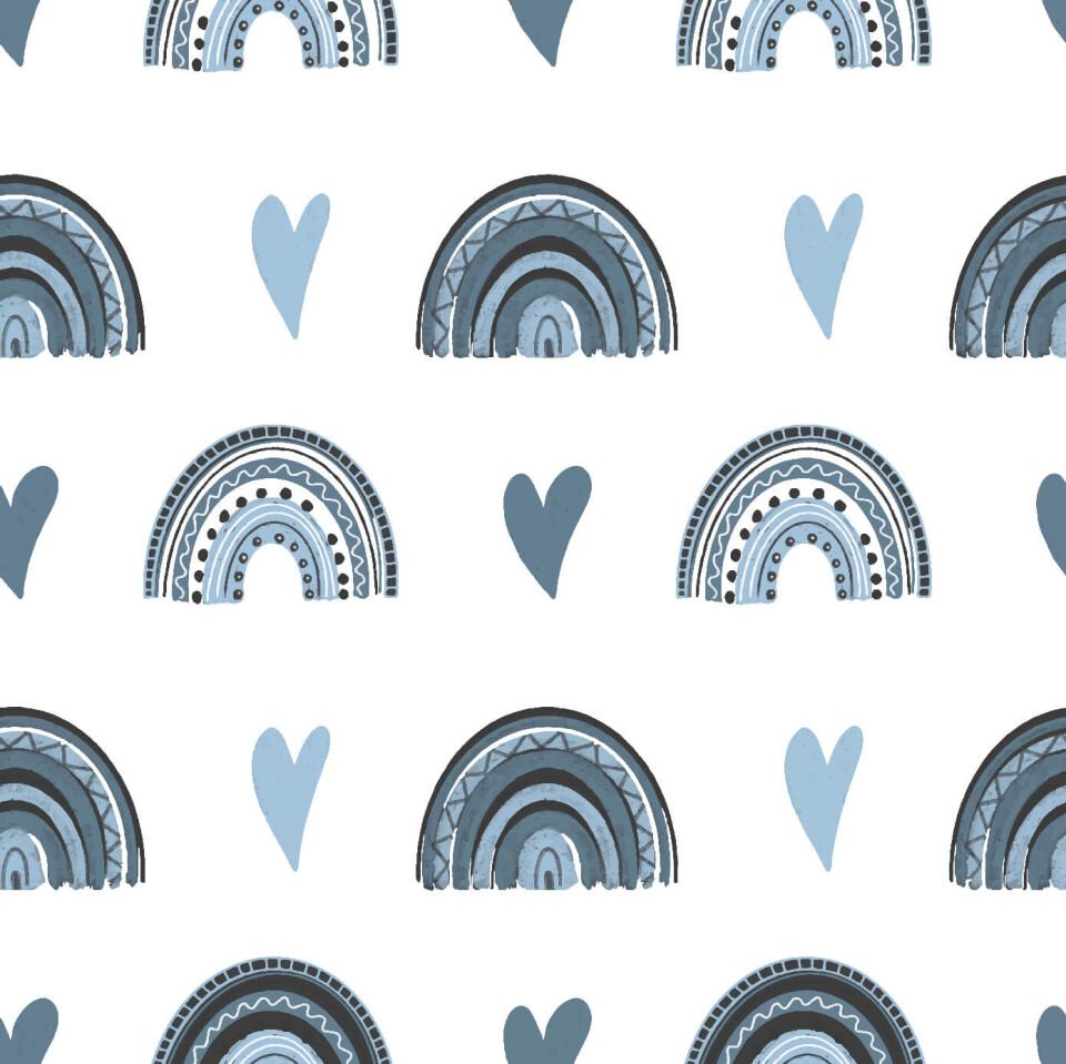 Mavi Gökkuşağı Duvar Kağıdı