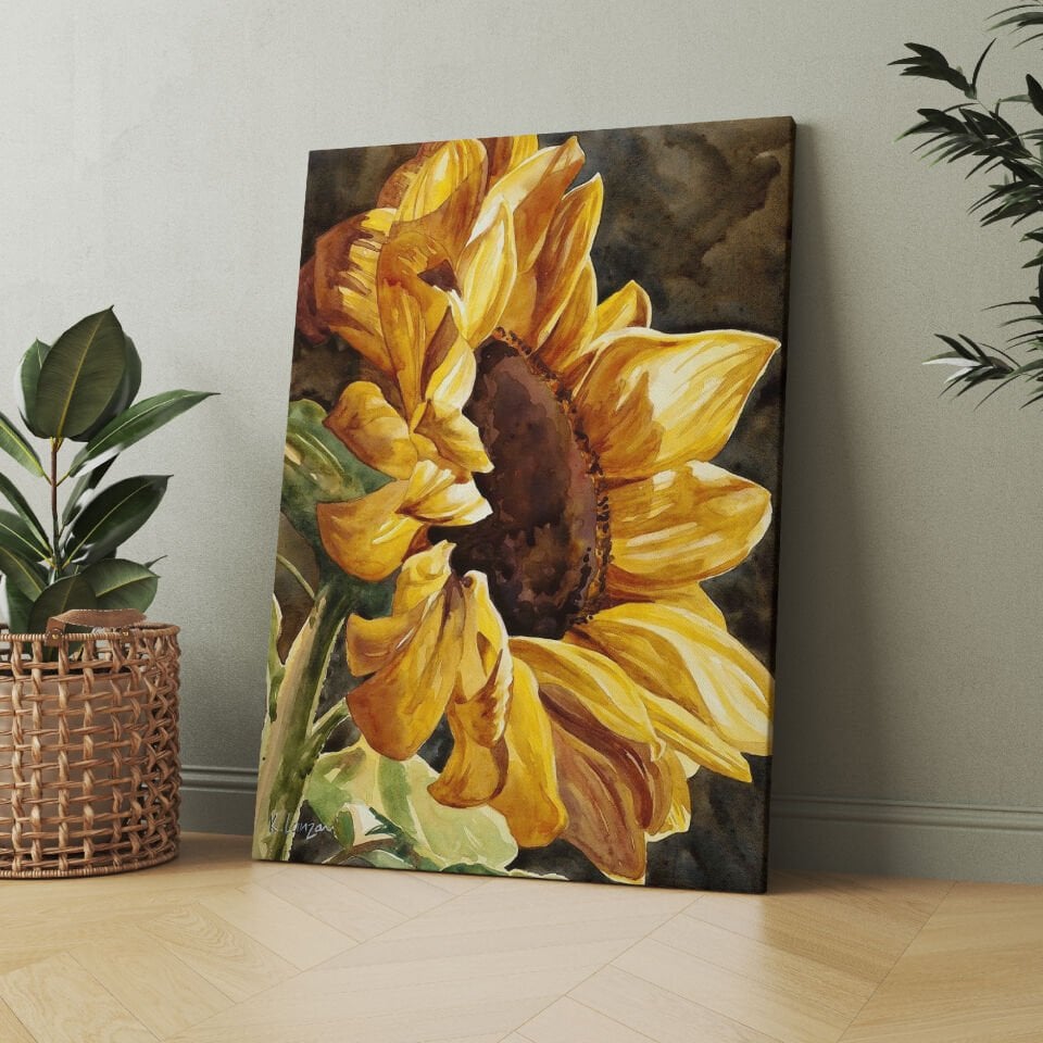 Ay Çiçeği Kanvas Tablo