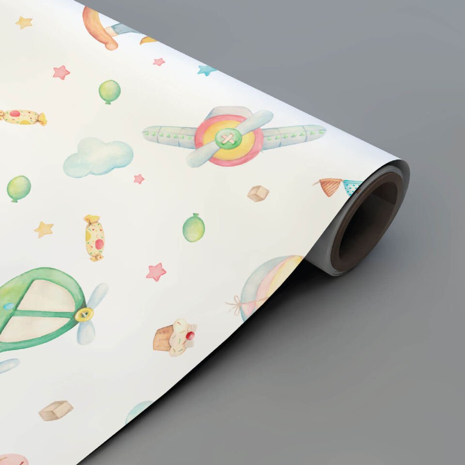 Sevimli Oyuncaklar Suluboya Duvar Kağıdı