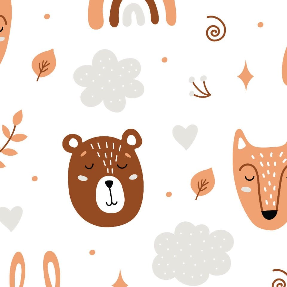 Gökkuşağı ve Hayvanlar Duvar Kağıdı