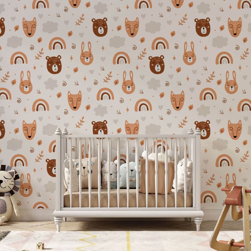 Gökkuşağı ve Hayvanlar Duvar Kağıdı