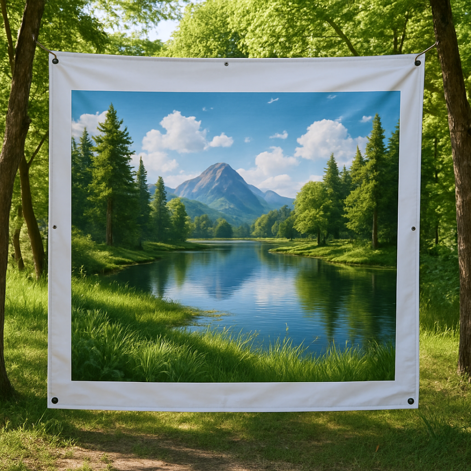 Arkası Siyah Dökme Vinil Baskı