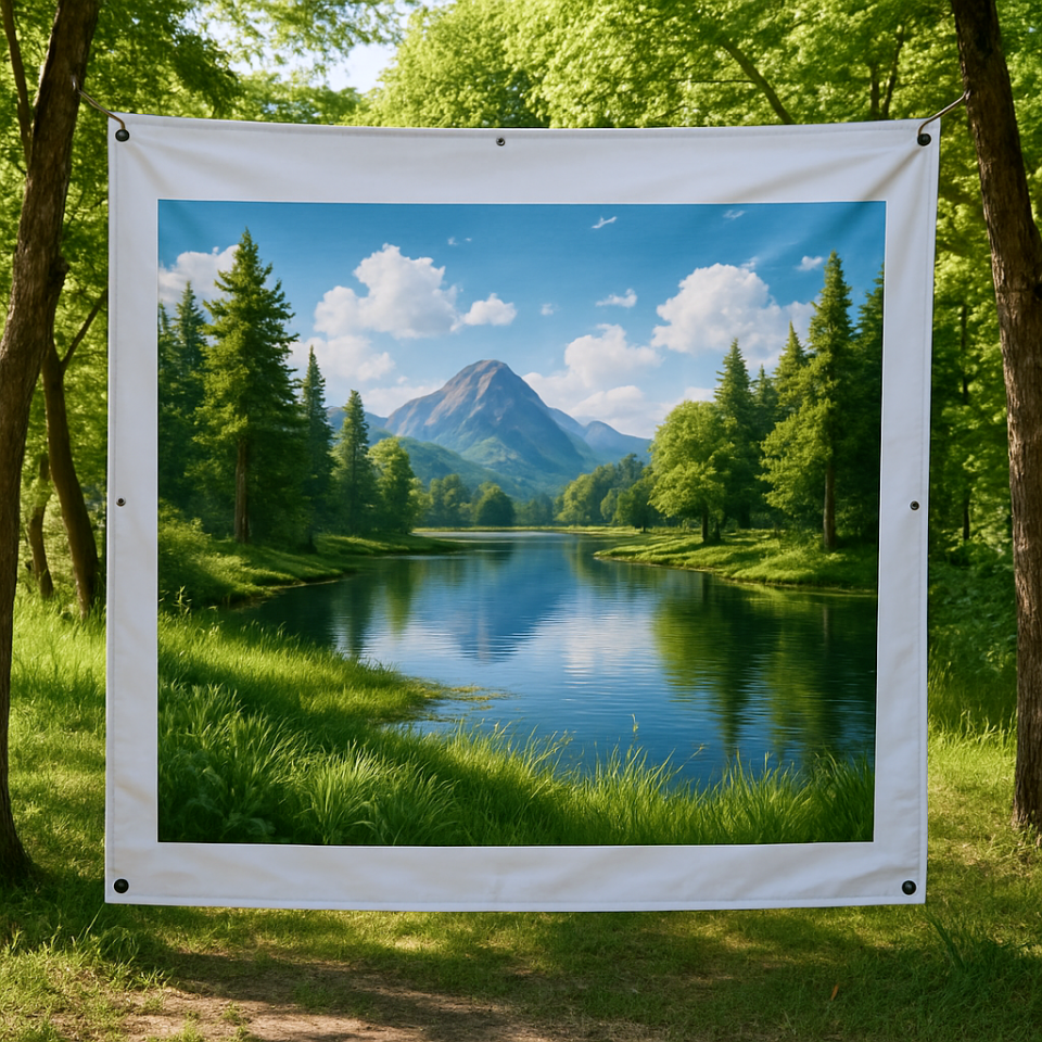 Arkası Siyah Dökme Vinil Baskı 380 gr