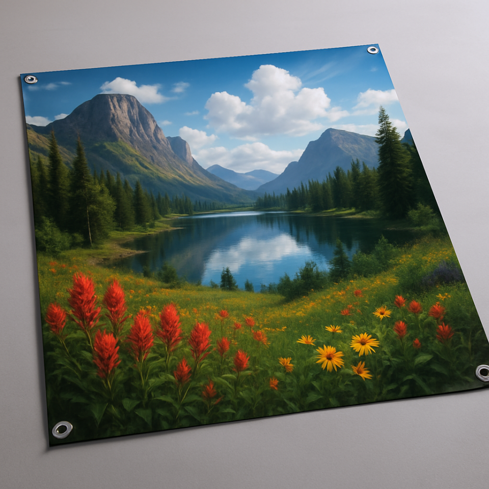 Arkası Siyah Dökme Vinil Baskı