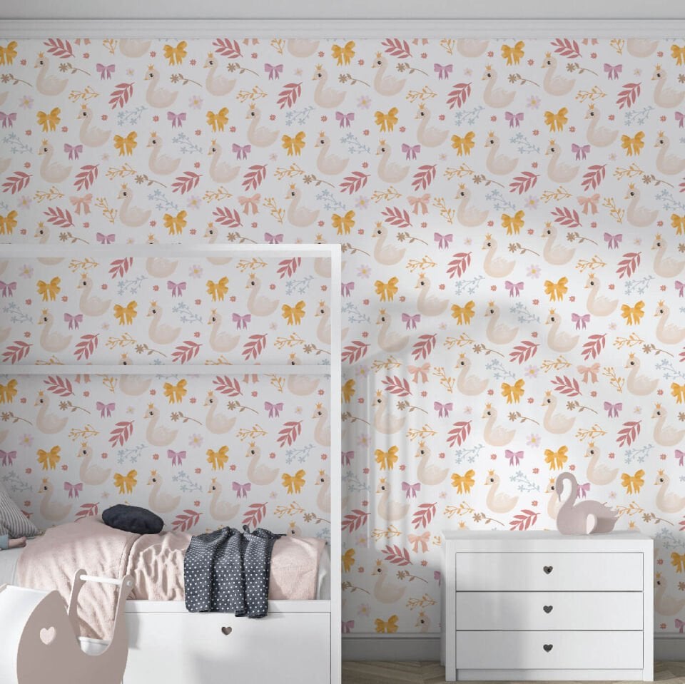 Sevimli Kuğular Duvar Kağıdı