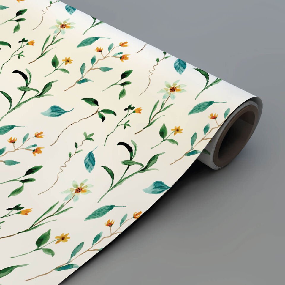 Yeşil Bahar Çiçekleri Duvar Kağıdı