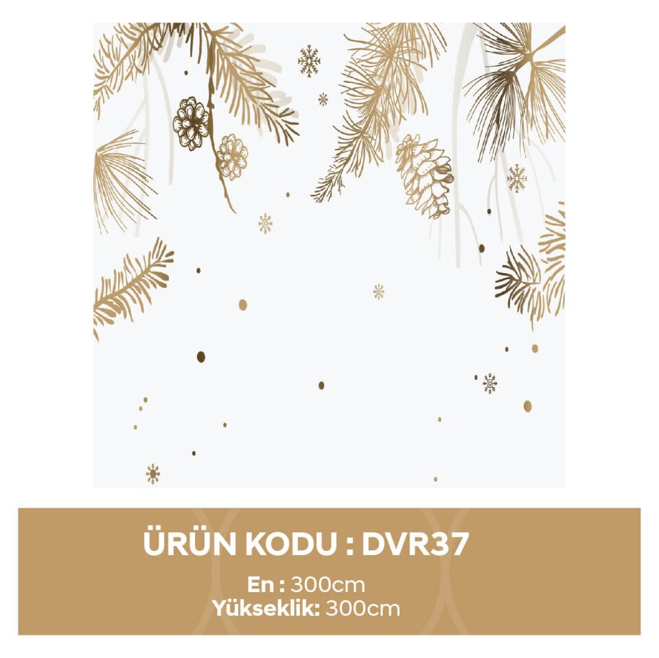 Gold Çiçekler Duvar Kağıdı