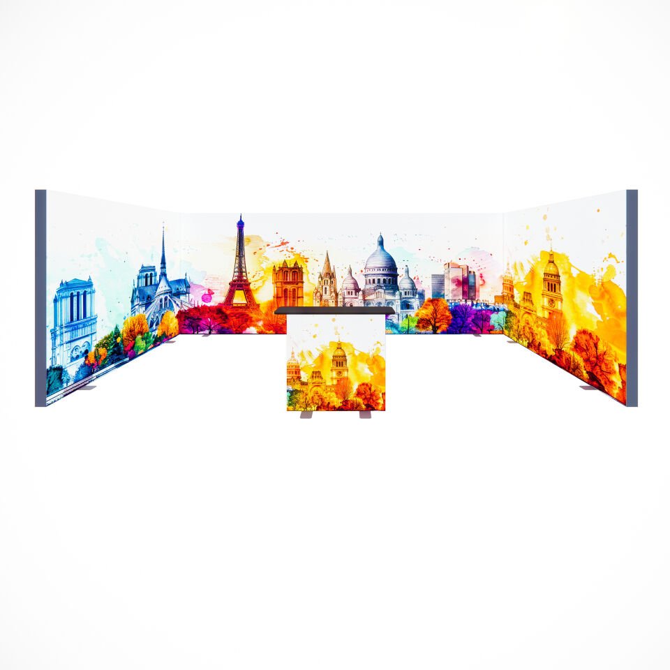 3x6m h225cm Lightbox U Stand