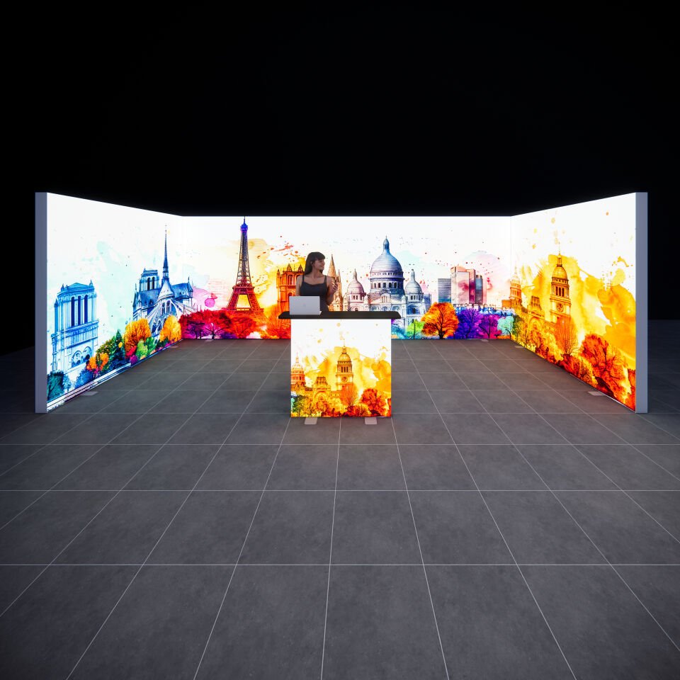 3x6m h225cm Lightbox U Stand