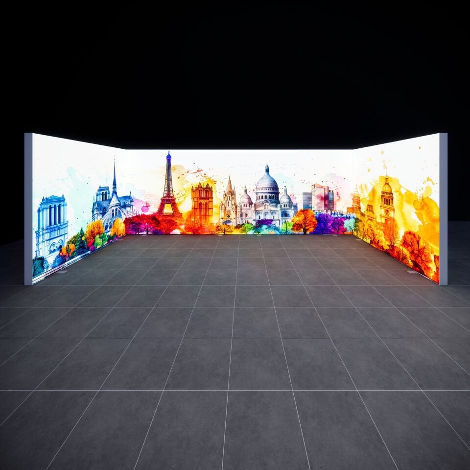 3x6m h225cm Lightbox U Stand