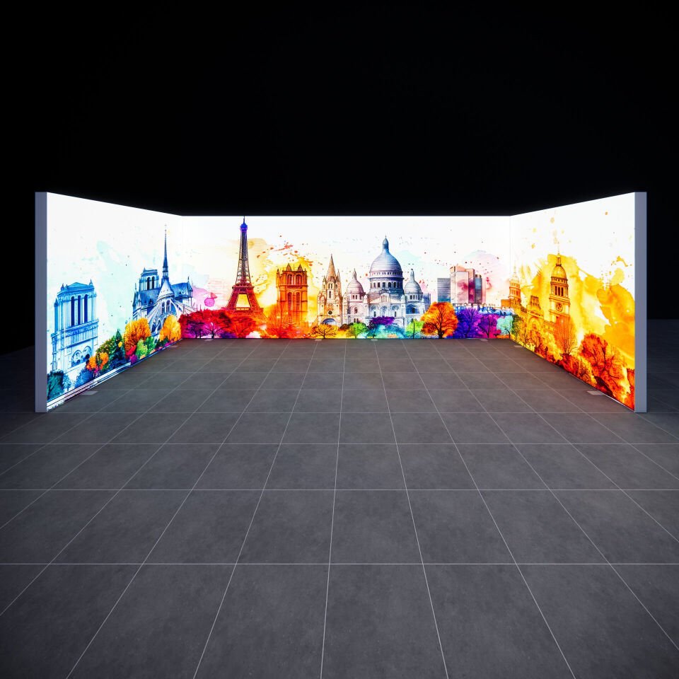 3x6m h225cm Lightbox U Stand