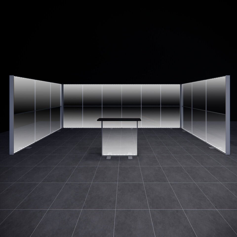 3x6m h225cm Lightbox U Stand