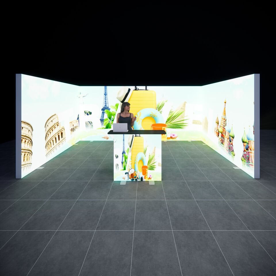 3x5m h225cm Lightbox U Stand