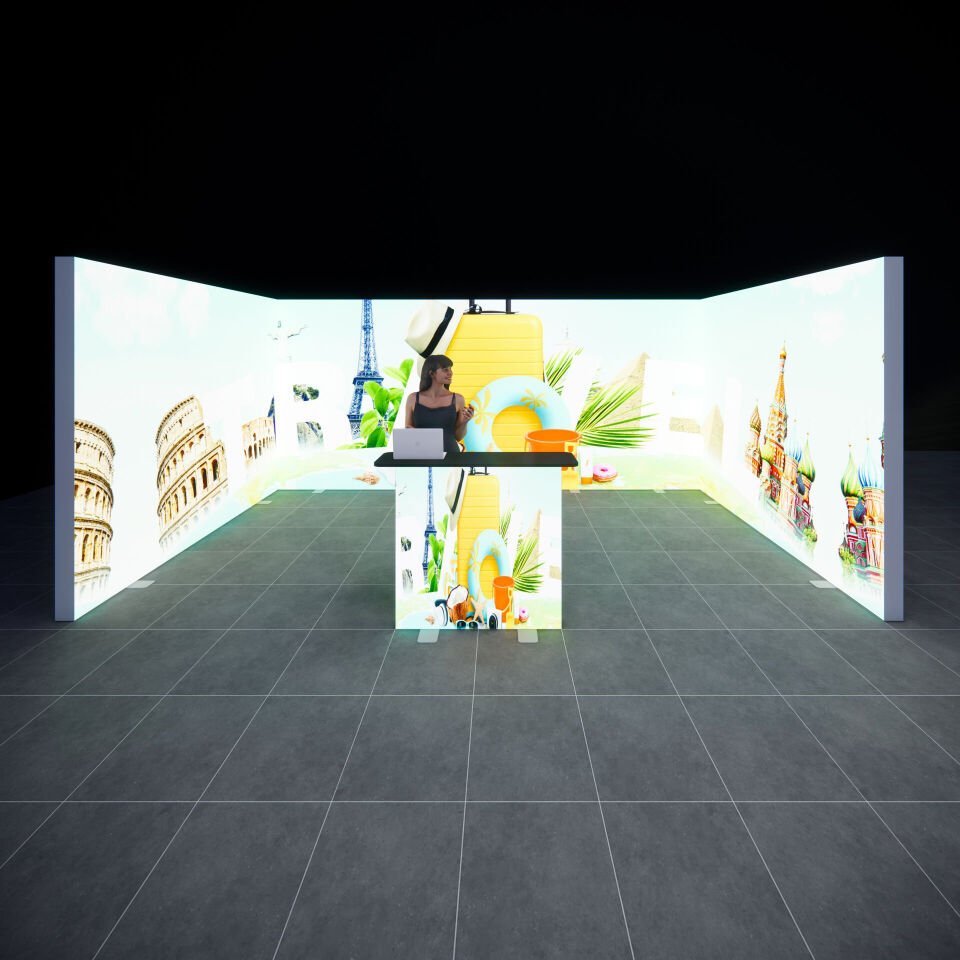 3x5m h225cm Lightbox U Stand