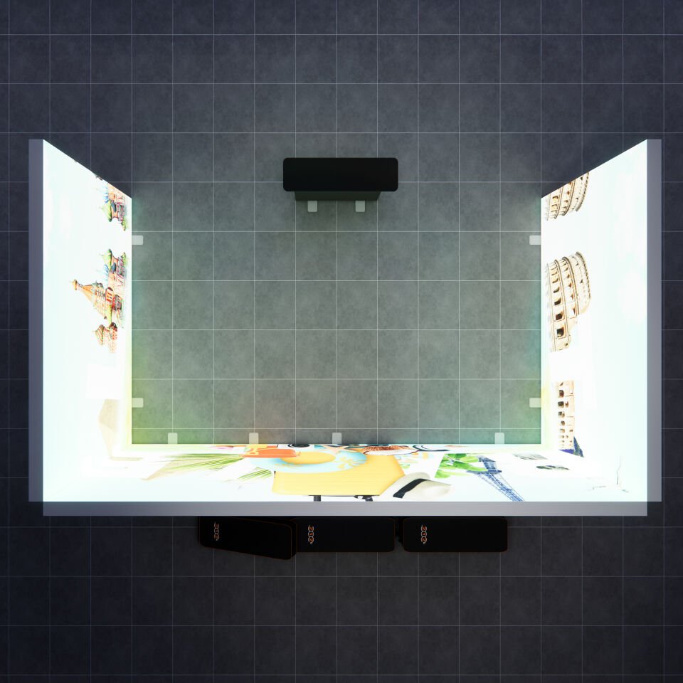 3x5m h225cm Lightbox U Stand