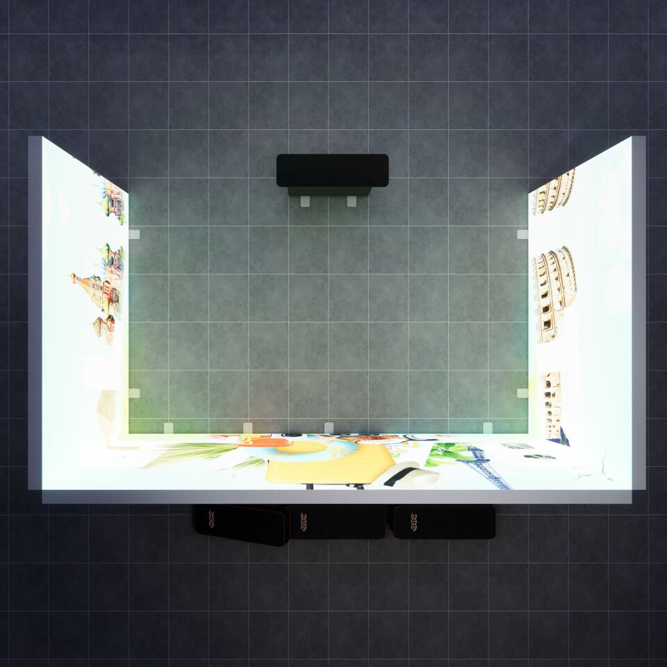 3x5m h225cm Lightbox U Stand