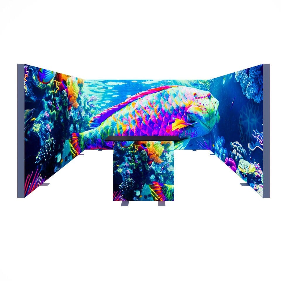 3x4m h225cm Lightbox U Stand