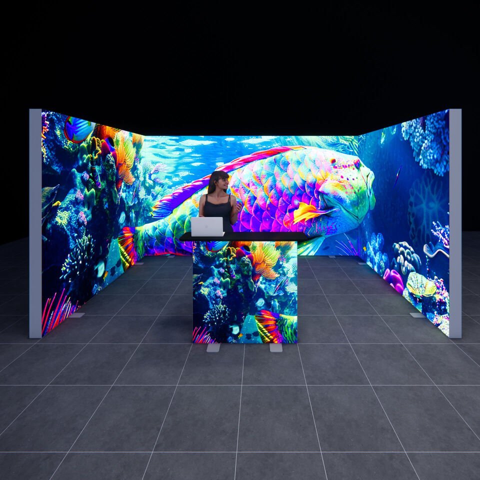 3x4m h225cm Lightbox U Stand