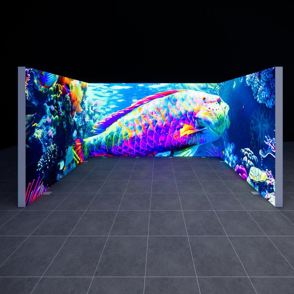 3x4m h225cm Lightbox U Stand