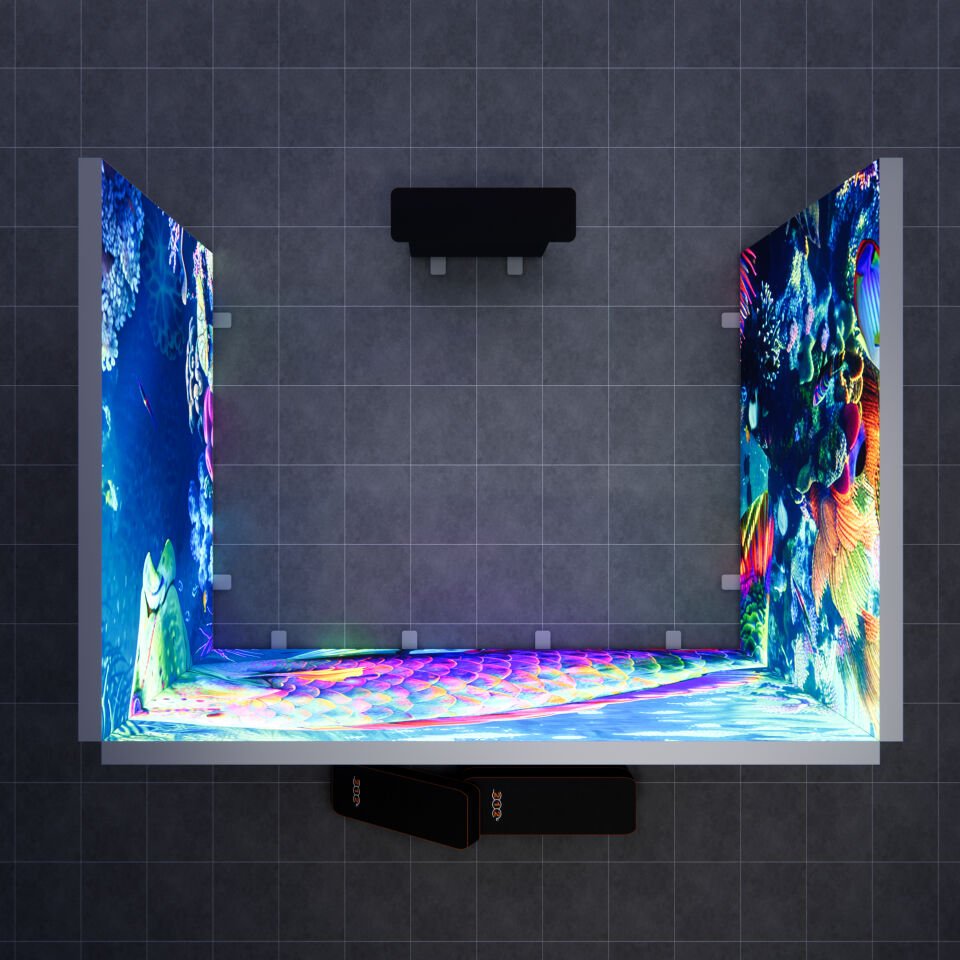 3x4m h225cm Lightbox U Stand