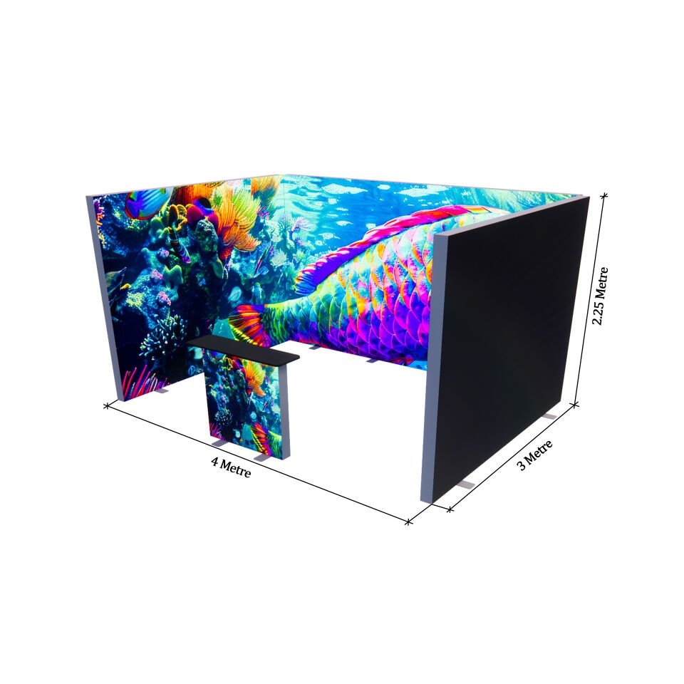 3x4m h225cm Lightbox U Stand