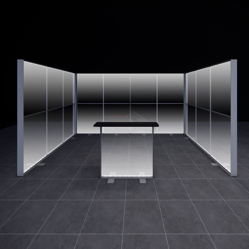 3x4m h225cm Lightbox U Stand