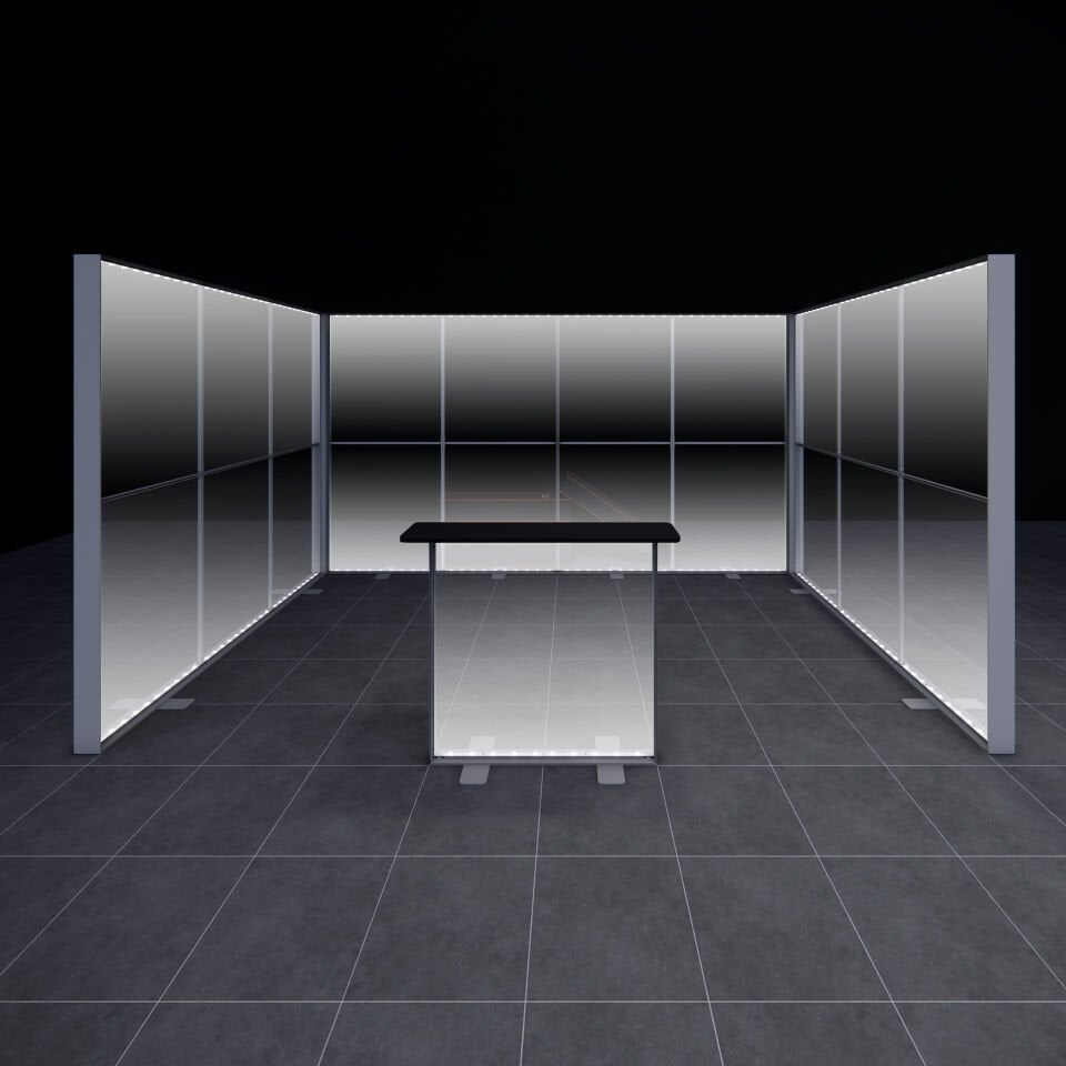 3x4m h225cm Lightbox U Stand