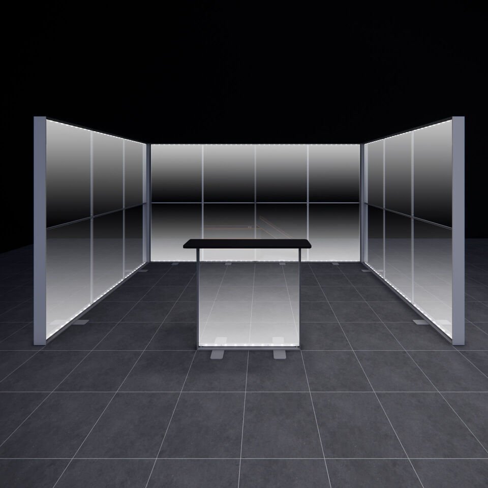 3x4m h225cm Lightbox U Stand