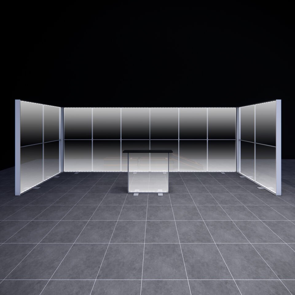 2x6m h225cm Lightbox U Stand