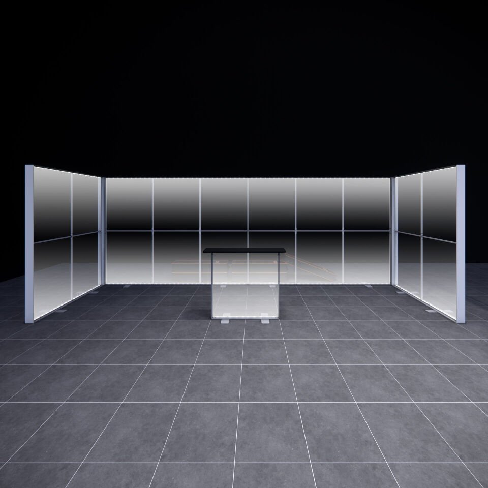 2x6m h225cm Lightbox U Stand