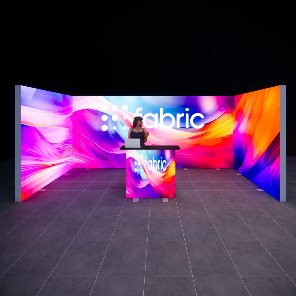 2x5m h225cm Lightbox U Stand