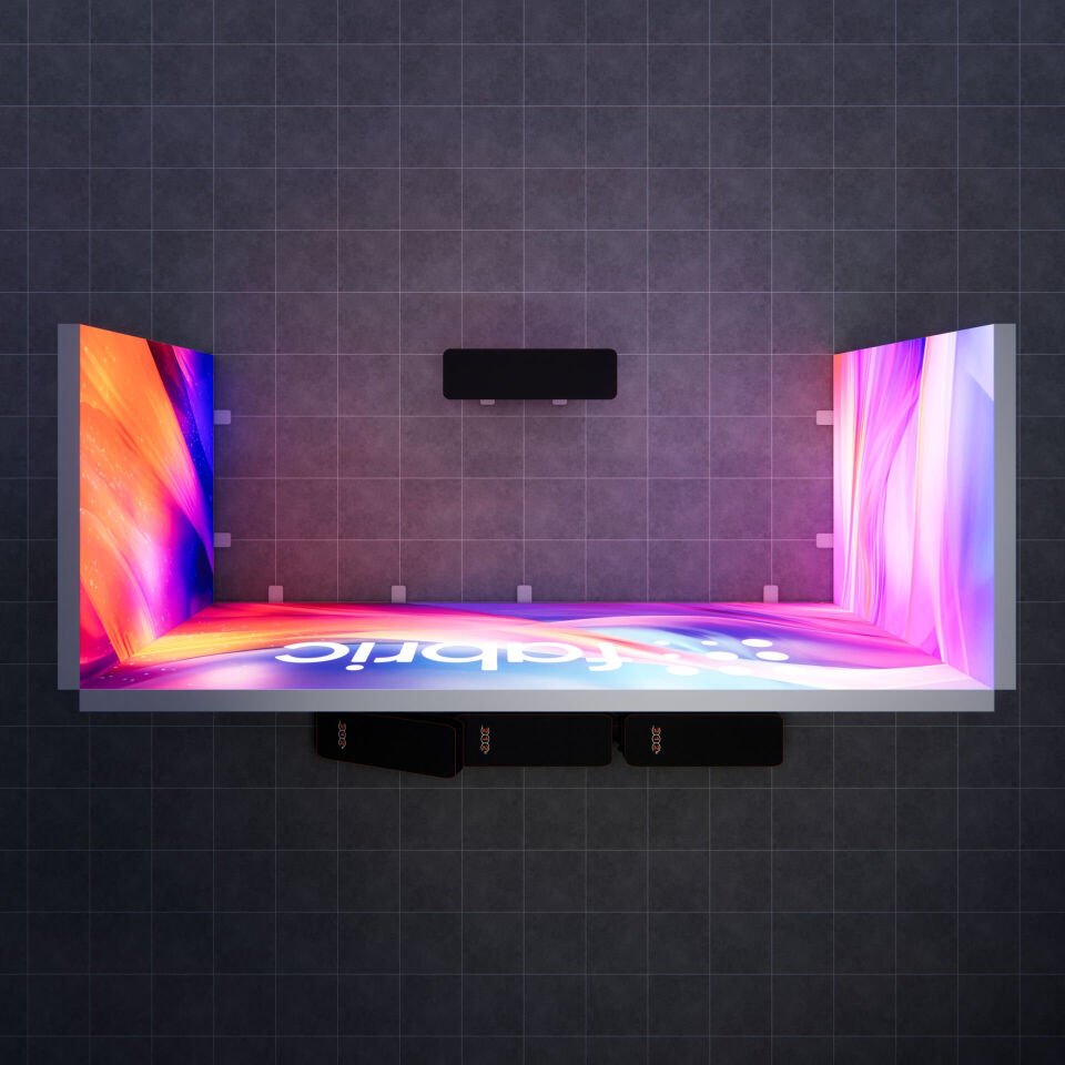 2x5m h225cm Lightbox U Stand