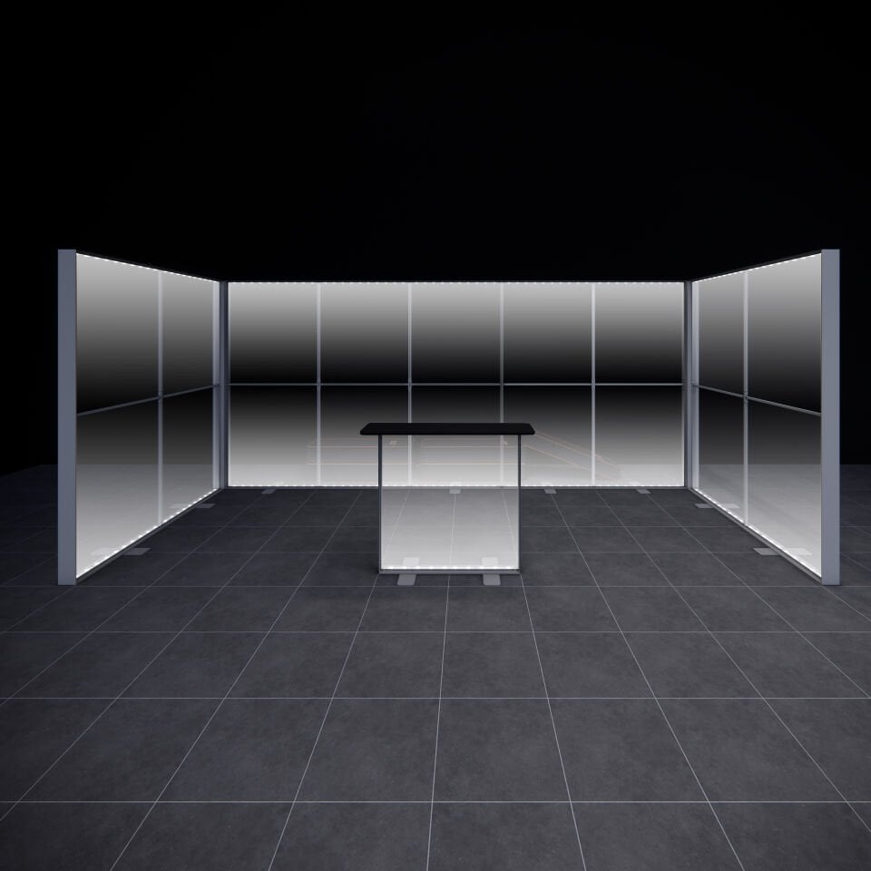 2x5m h225cm Lightbox U Stand