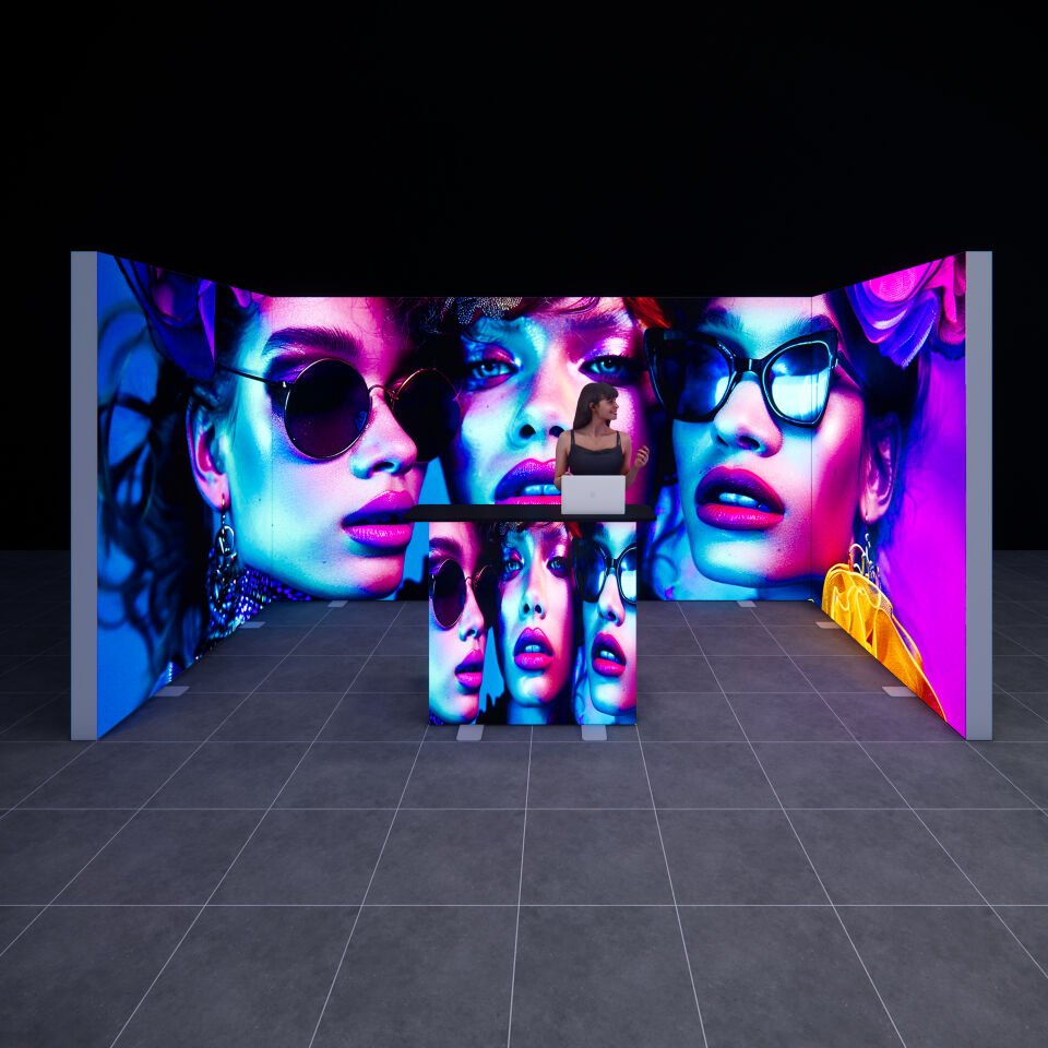 2x4m h225cm Lightbox U Stand