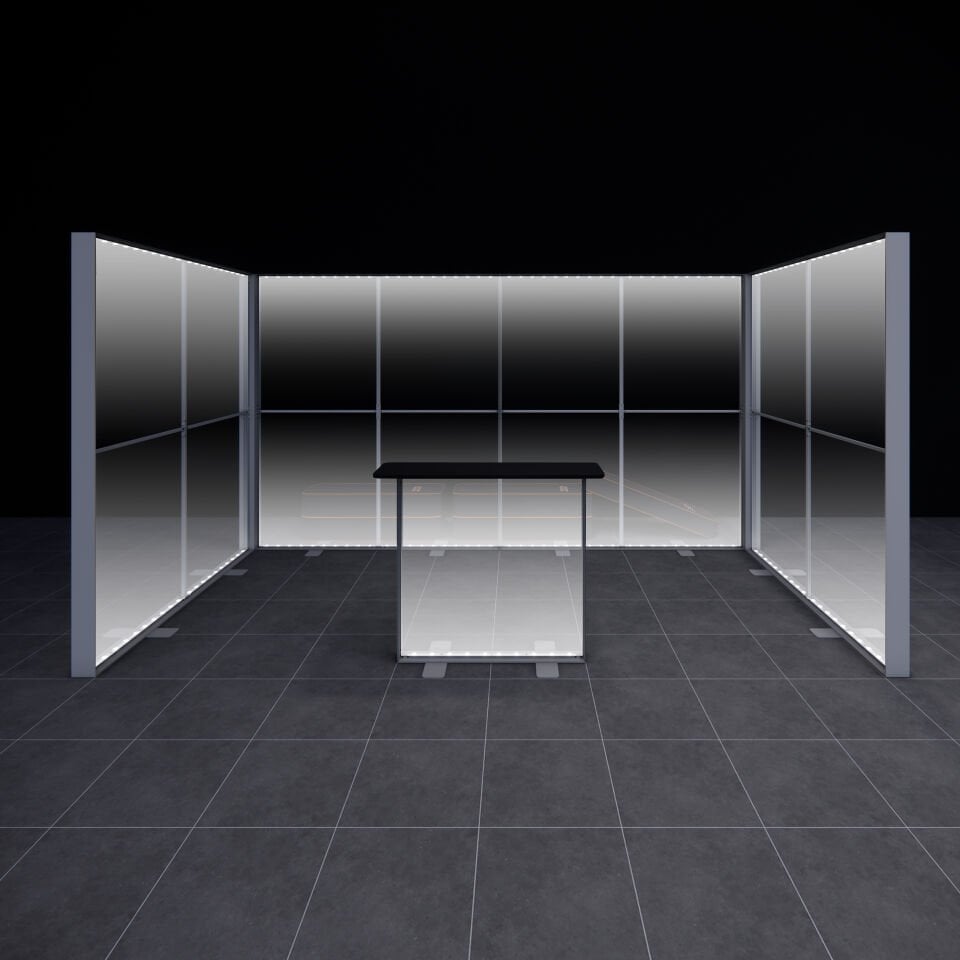 2x4m h225cm Lightbox U Stand