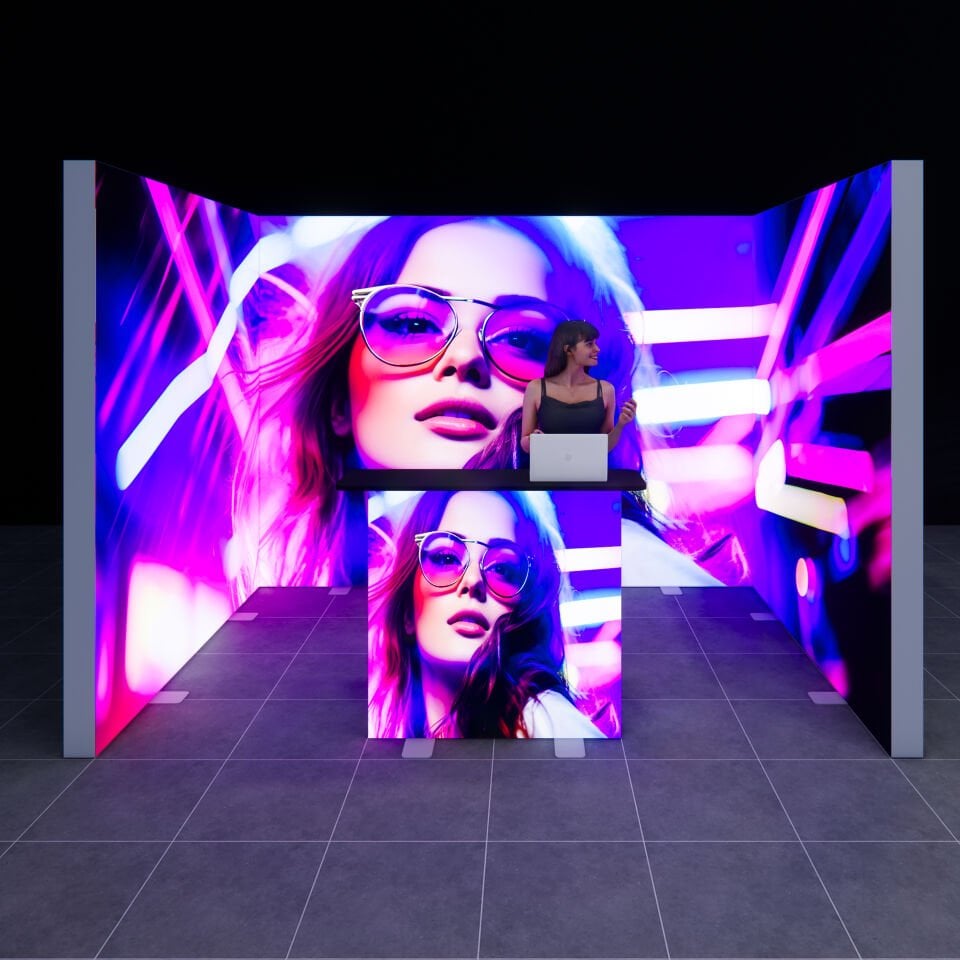 2x3m h225cm Lightbox U Stand