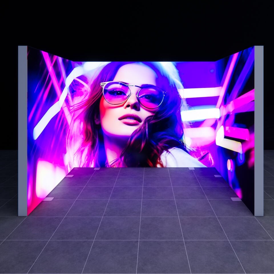 2x3m h225cm Lightbox U Stand | Reklam212