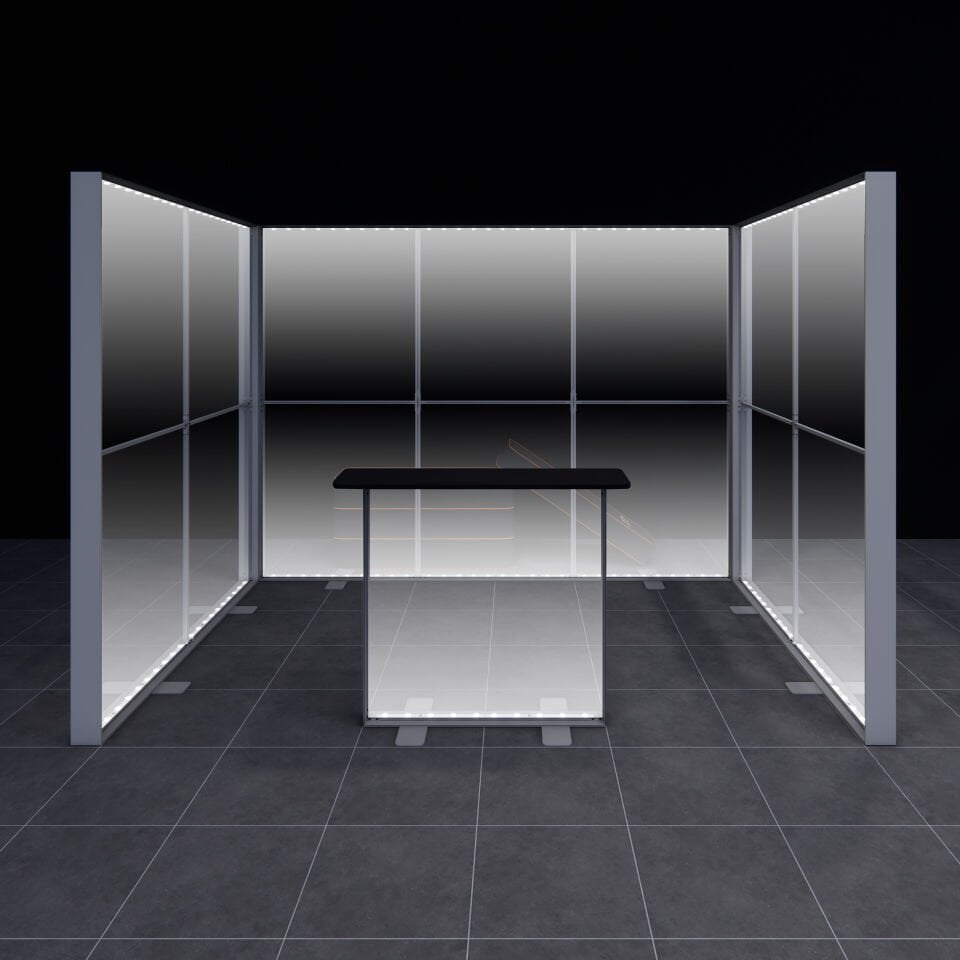 2x3m h225cm Lightbox U Stand