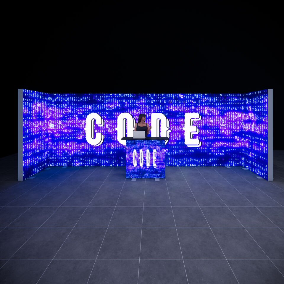 1x6m h225cm Lightbox U Stand