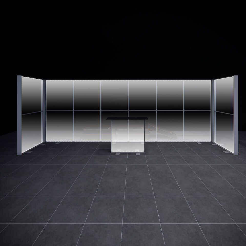 1x6m h225cm Lightbox U Stand