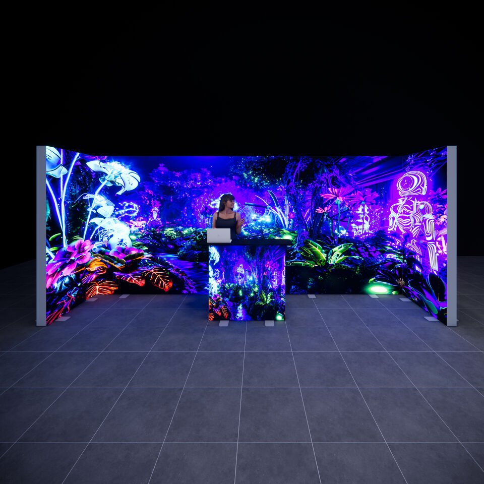 1x5m h225cm Lightbox U Stand